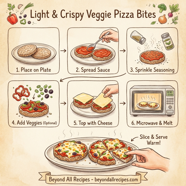 Light & Crispy Veggie Pizza Bites instructions