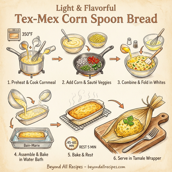 Light & Flavorful Tex-Mex Corn Spoon Bread instructions