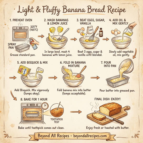 Light & Fluffy Banana Bread instructions