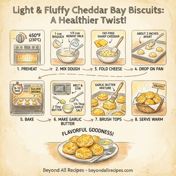 Light & Fluffy Cheddar Bay Biscuits instructions