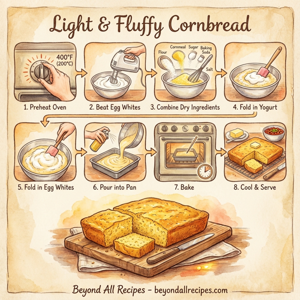 Light & Fluffy Cornbread instructions
