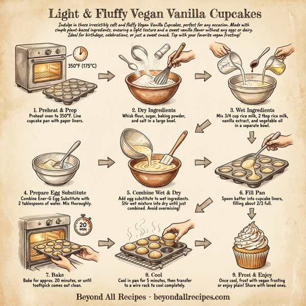 Light & Fluffy Vegan Vanilla Cupcakes instructions