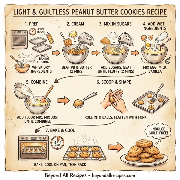 Light & Guiltless Peanut Butter Cookies instructions
