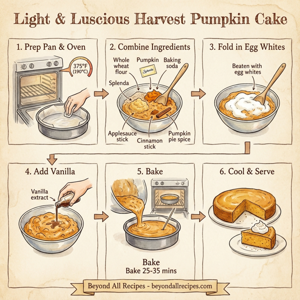 Light & Luscious Harvest Pumpkin Cake instructions