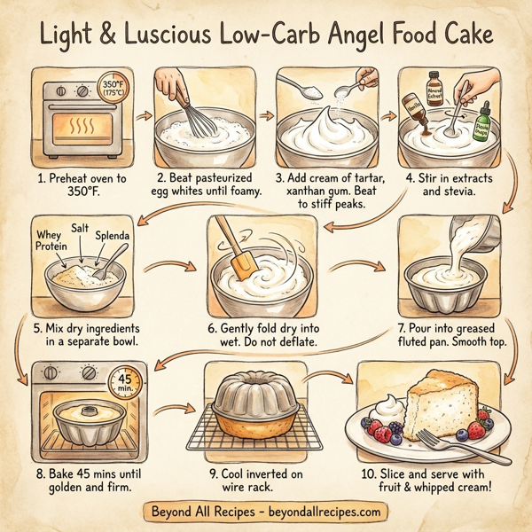 Light & Luscious Low-Carb Angel Food Cake instructions