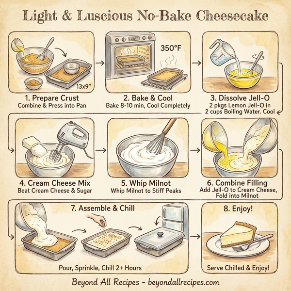 Light & Luscious No-Bake Cheesecake instructions