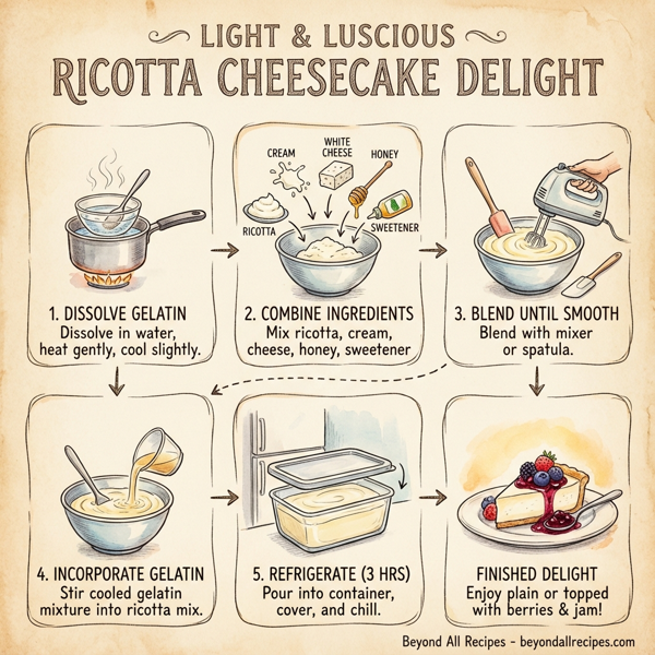 Light & Luscious Ricotta Cheesecake Delight instructions
