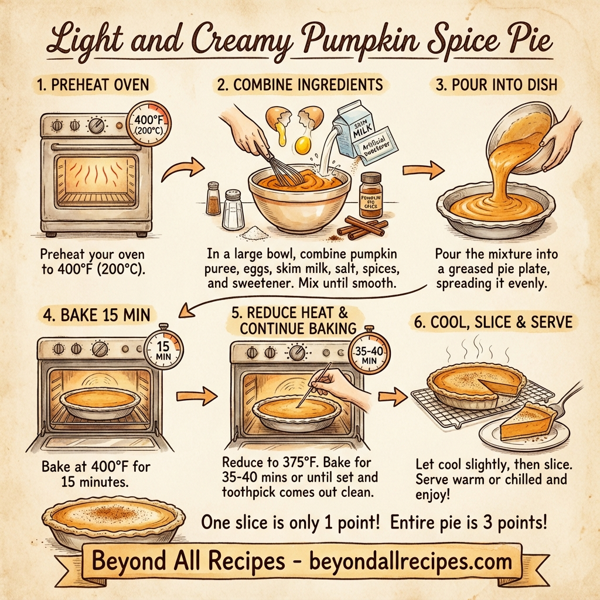 Light and Creamy Pumpkin Spice Pie instructions