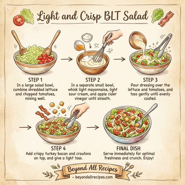 Light and Crisp BLT Salad instructions