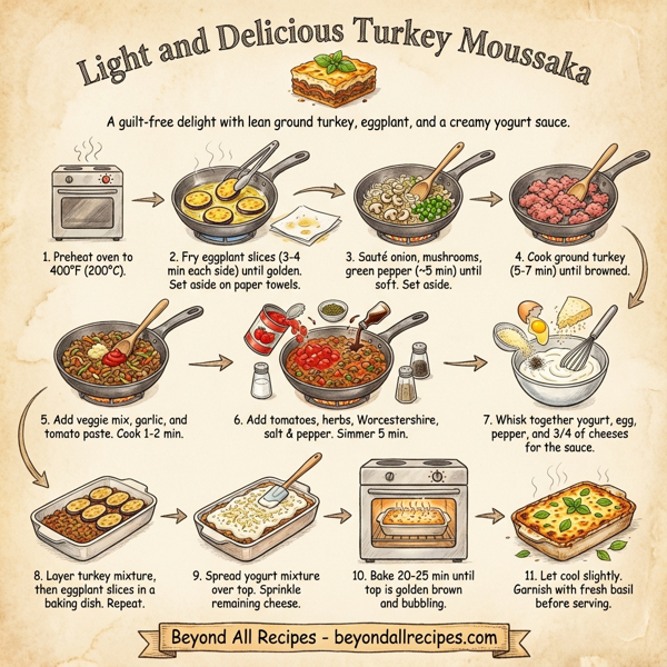 Light and Delicious Turkey Moussaka instructions