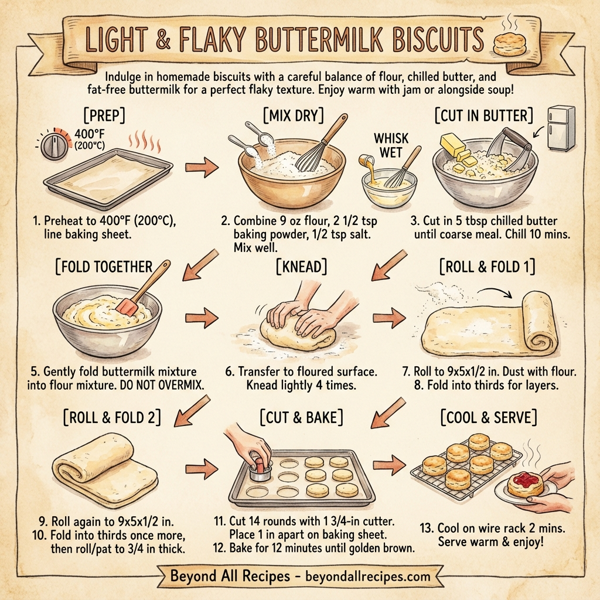 Light and Flaky Buttermilk Biscuits instructions