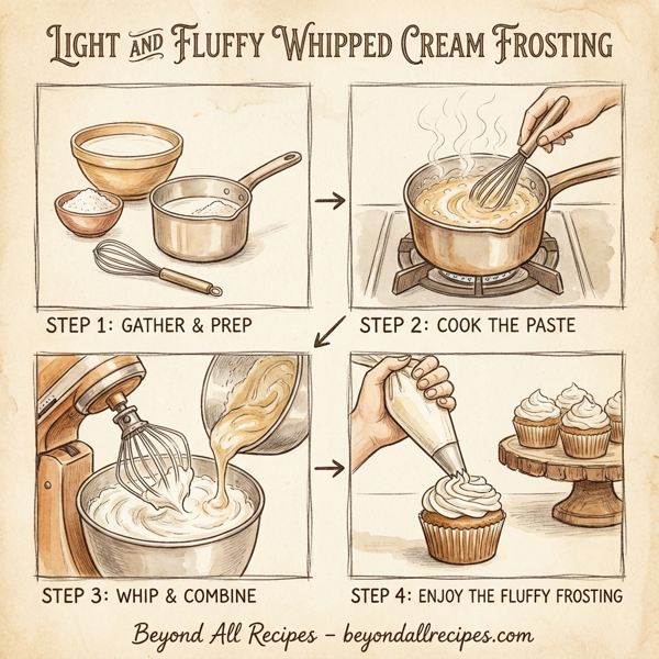 Light and Fluffy Whipped Cream Frosting instructions