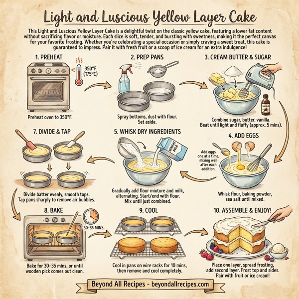 Light and Luscious Yellow Layer Cake instructions