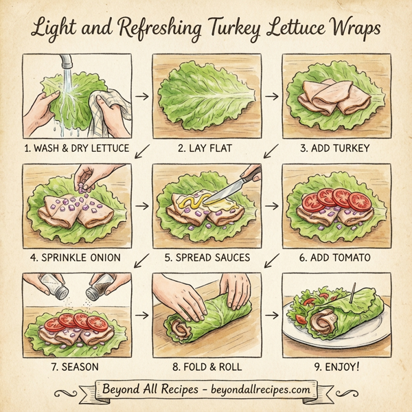 Light and Refreshing Turkey Lettuce Wraps instructions
