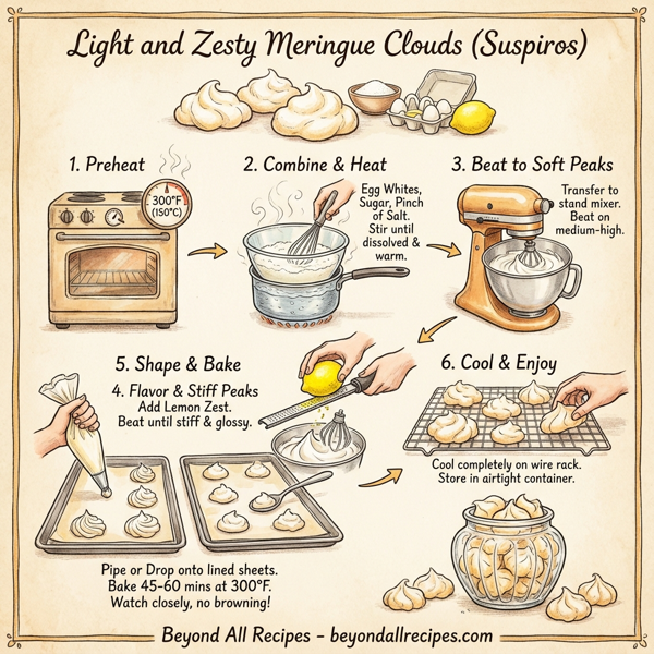 Light and Zesty Meringue Clouds instructions