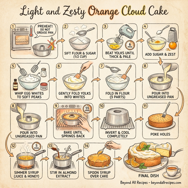Light and Zesty Orange Cloud Cake instructions