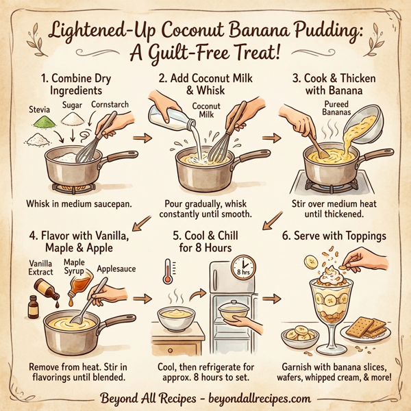 Lightened-Up Coconut Banana Pudding instructions
