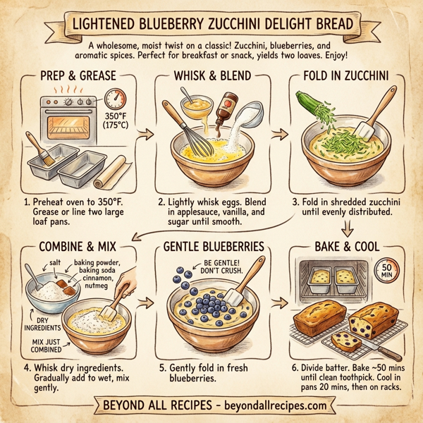 Lightened Blueberry Zucchini Delight Bread instructions