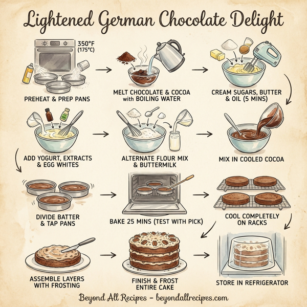 Lightened German Chocolate Delight instructions