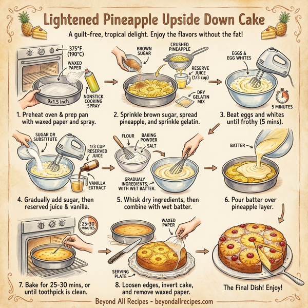 Lightened Pineapple Upside Down Cake instructions