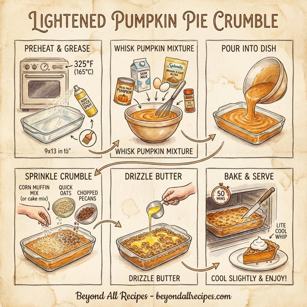 Lightened Pumpkin Pie Crumble instructions