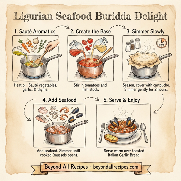 Ligurian Seafood Buridda Delight instructions