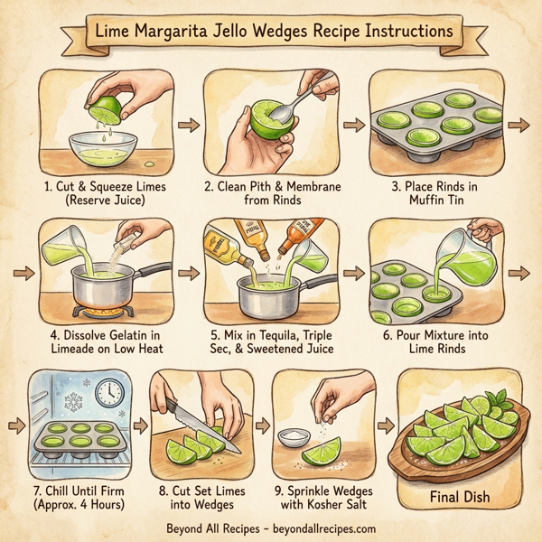 Lime Margarita Jello Wedges instructions