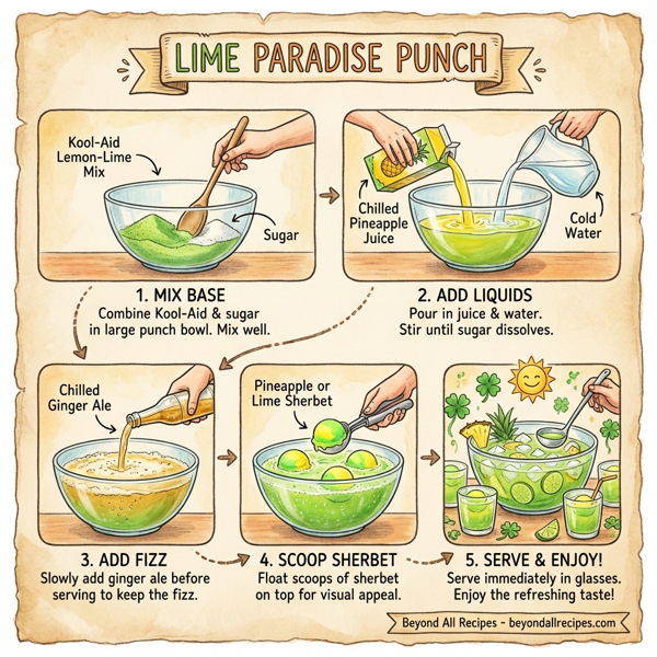 Lime Paradise Punch instructions