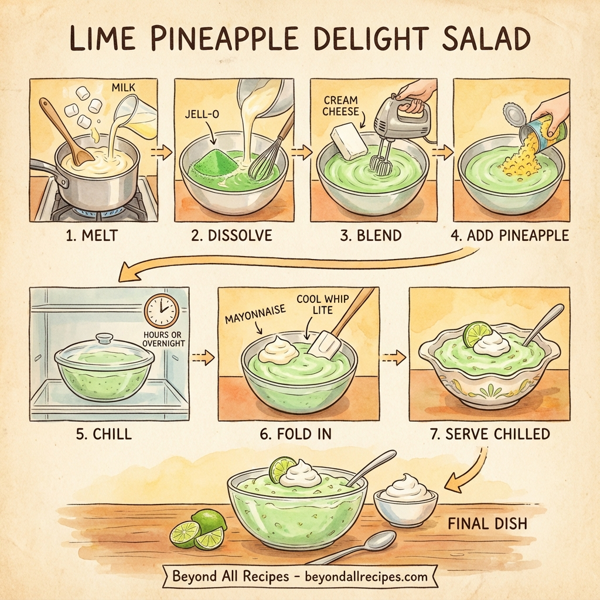 Lime Pineapple Delight Salad instructions