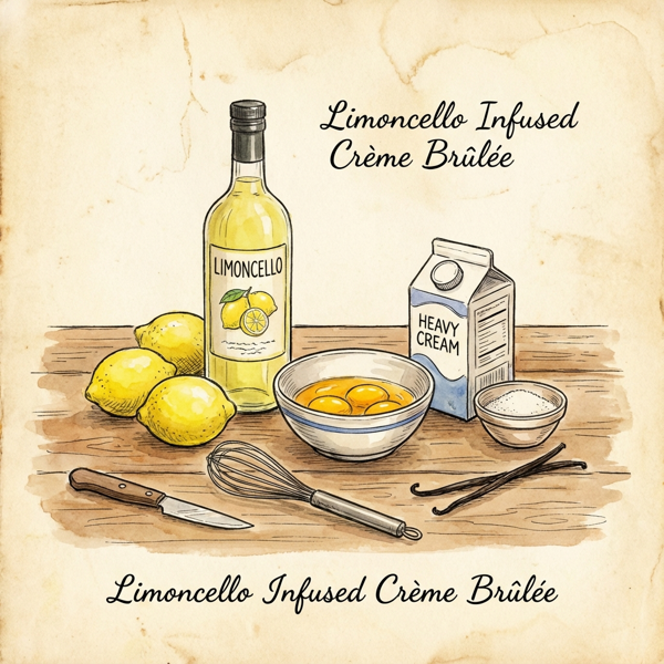 Limoncello Infused Crème Brûlée instructions