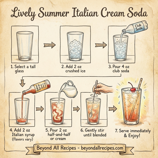 Lively Summer Italian Cream Soda instructions
