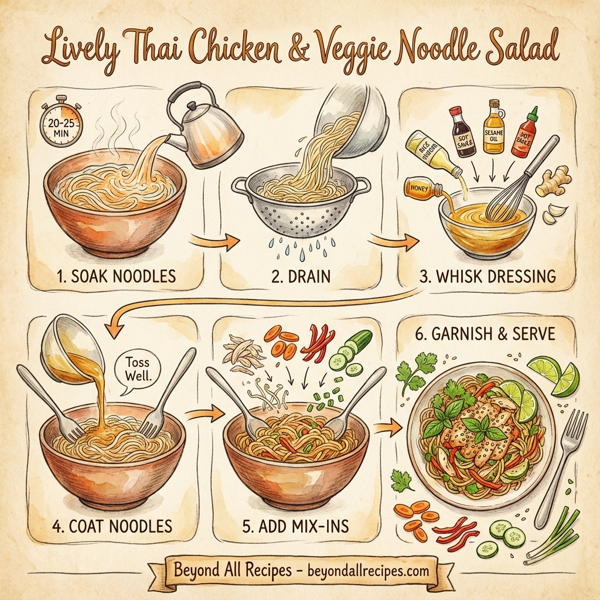 Lively Thai Chicken & Veggie Noodle Salad instructions