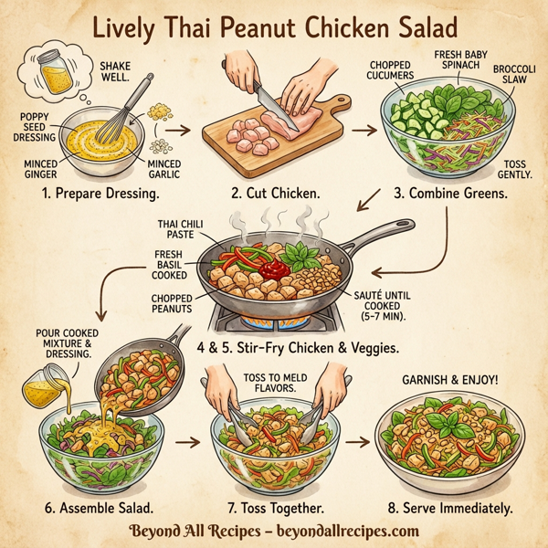 Lively Thai Peanut Chicken Salad instructions