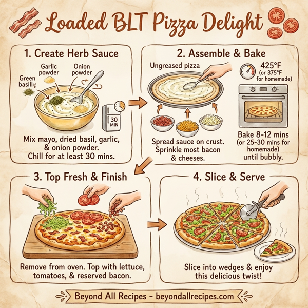 Loaded BLT Pizza Delight instructions