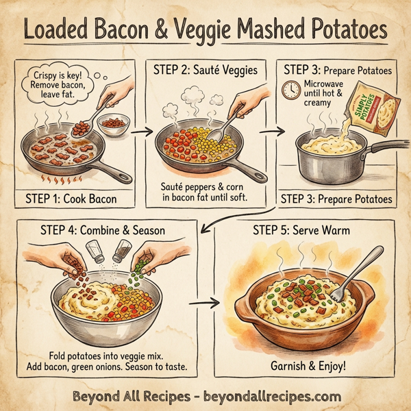 Loaded Bacon & Veggie Mashed Potatoes instructions