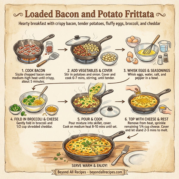 Loaded Bacon and Potato Frittata instructions