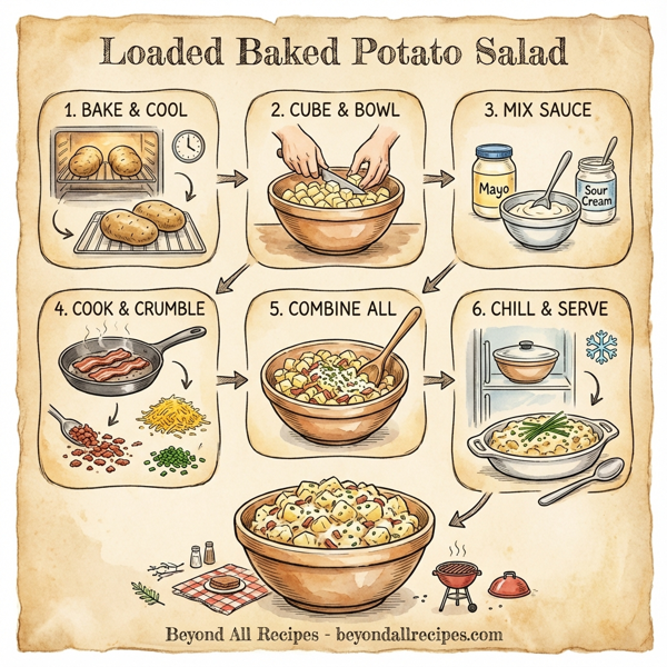 Loaded Baked Potato Salad instructions