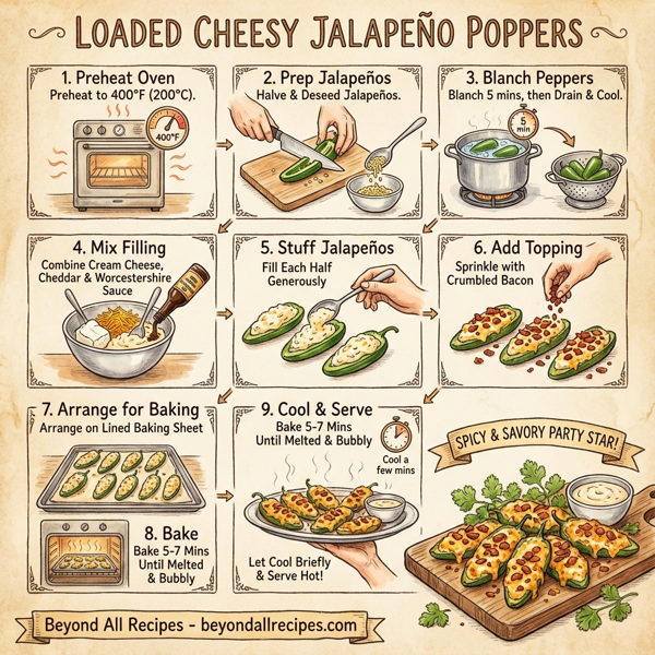 Loaded Cheesy Jalapeño Poppers instructions