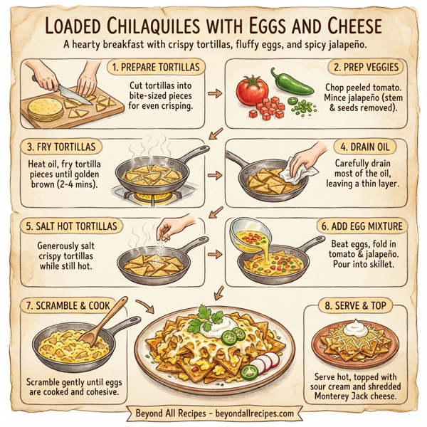 Loaded Chilaquiles with Eggs and Cheese instructions
