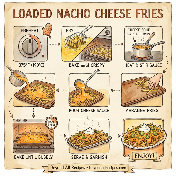 Loaded Nacho Cheese Fries instructions