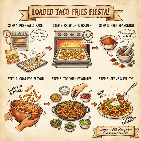 Loaded Taco Fries Fiesta instructions