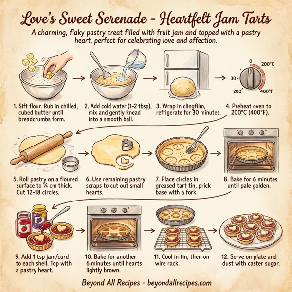 Love's Sweet Serenade - Heartfelt Jam Tarts instructions