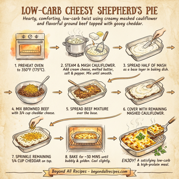 Low-Carb Cheesy Shepherd's Pie instructions