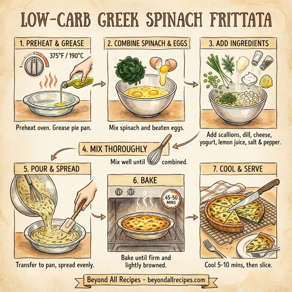 Low-Carb Greek Spinach Frittata instructions