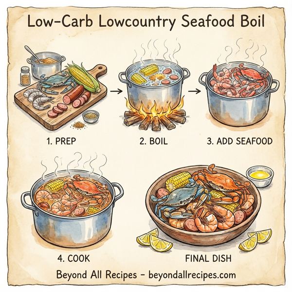 Low-Carb Lowcountry Seafood Boil instructions