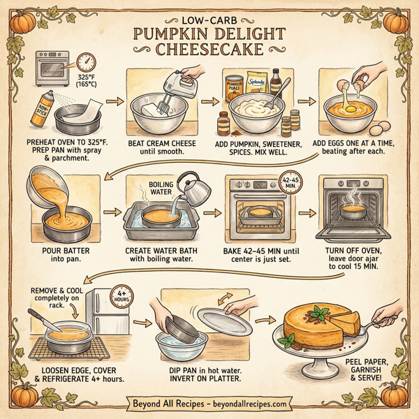 Low-Carb Pumpkin Delight Cheesecake instructions