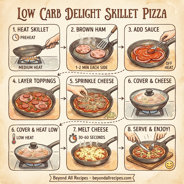 Low Carb Delight Skillet Pizza instructions