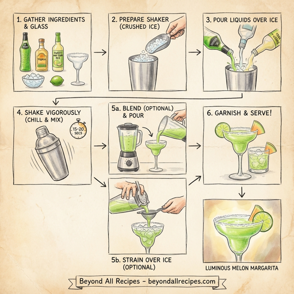 Luminous Melon Margarita instructions