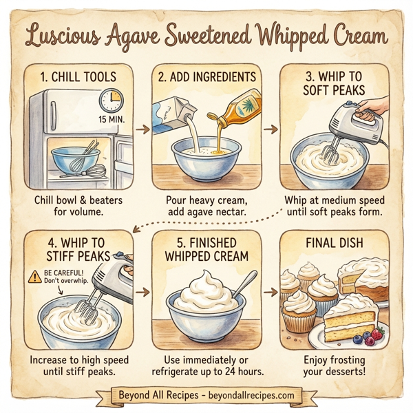 Luscious Agave Sweetened Whipped Cream instructions