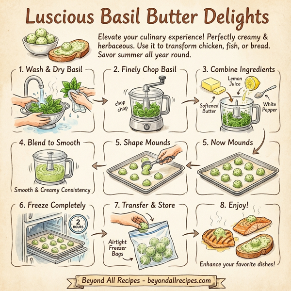Luscious Basil Butter Delights instructions